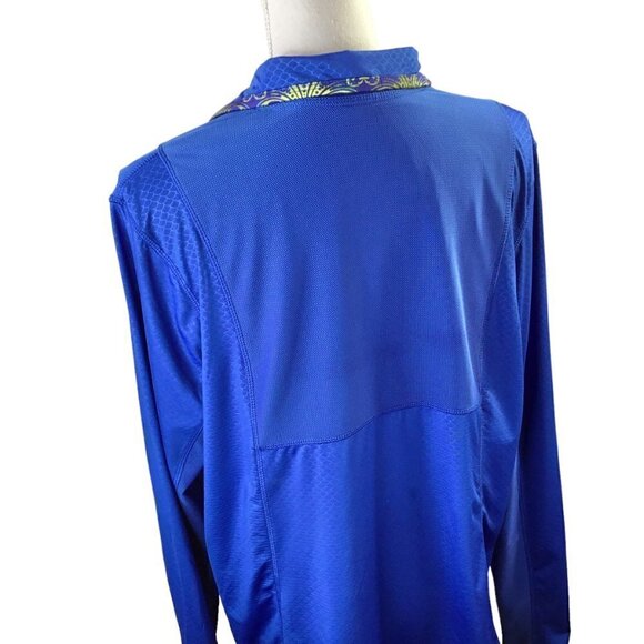 Reel Legends 1/4 Zip Fishing Shirt Top Long Sleeve Women's Size XL Blue Pullover - Picture 6 of 11